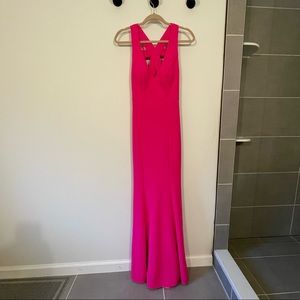 Betsy and Adam, hot pink dress, size 2, new with tags